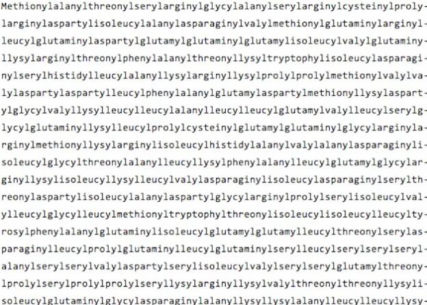 'Methionylthreonylthreonylglutaminylarginyl ... isoleucine'