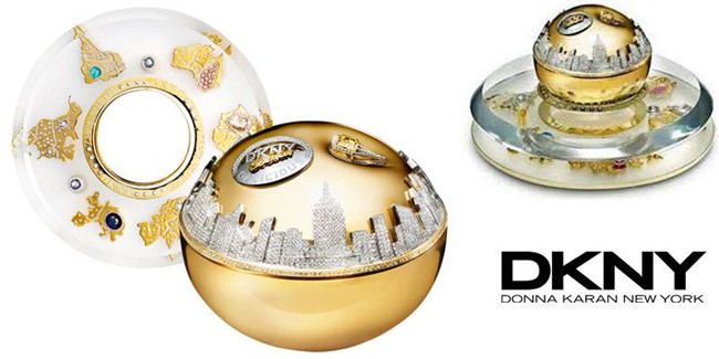DKNY金色香水瓶